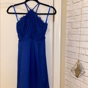 Lulu’s lace top halter dress